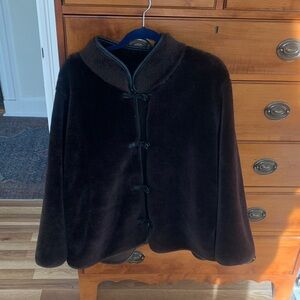 Elegant Brown Faux Fur Women's Coat